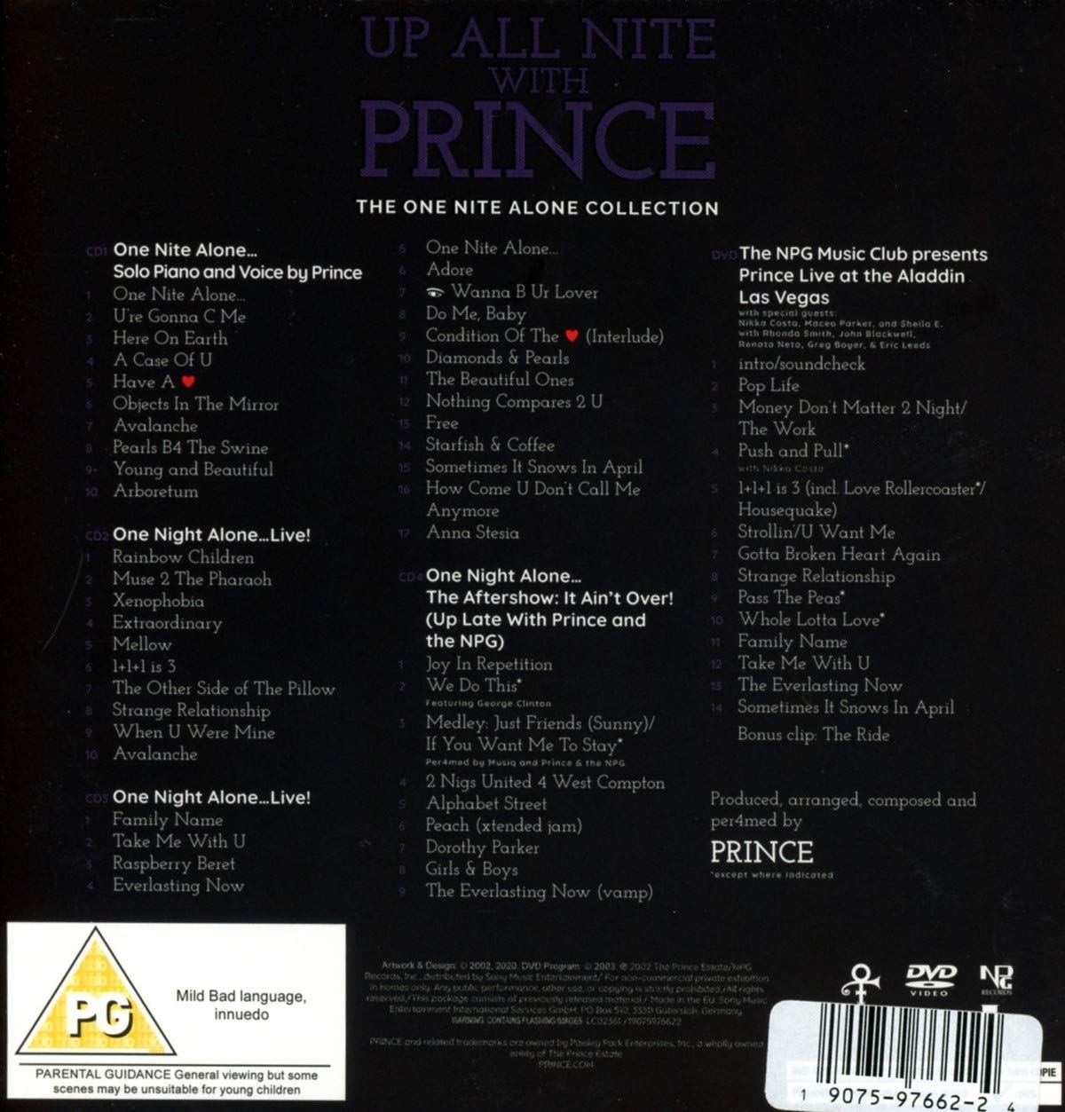 prince one nite alone box tracklist